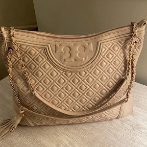 Tory Burch Large Fleming Shoulder Tote Bag Purse